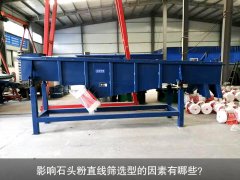<b>影響石頭粉直線篩選型的因素有哪些？</b>